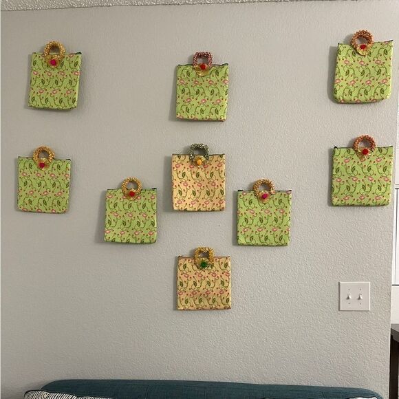 🔵NWT Pichwai print Indian colorful gift bag/ wallet/ bag/purse/potli - Picture 7 of 14